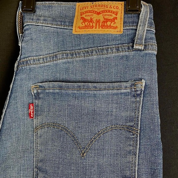 Levis High Waist Straight Jeans - Picture 4 of 4